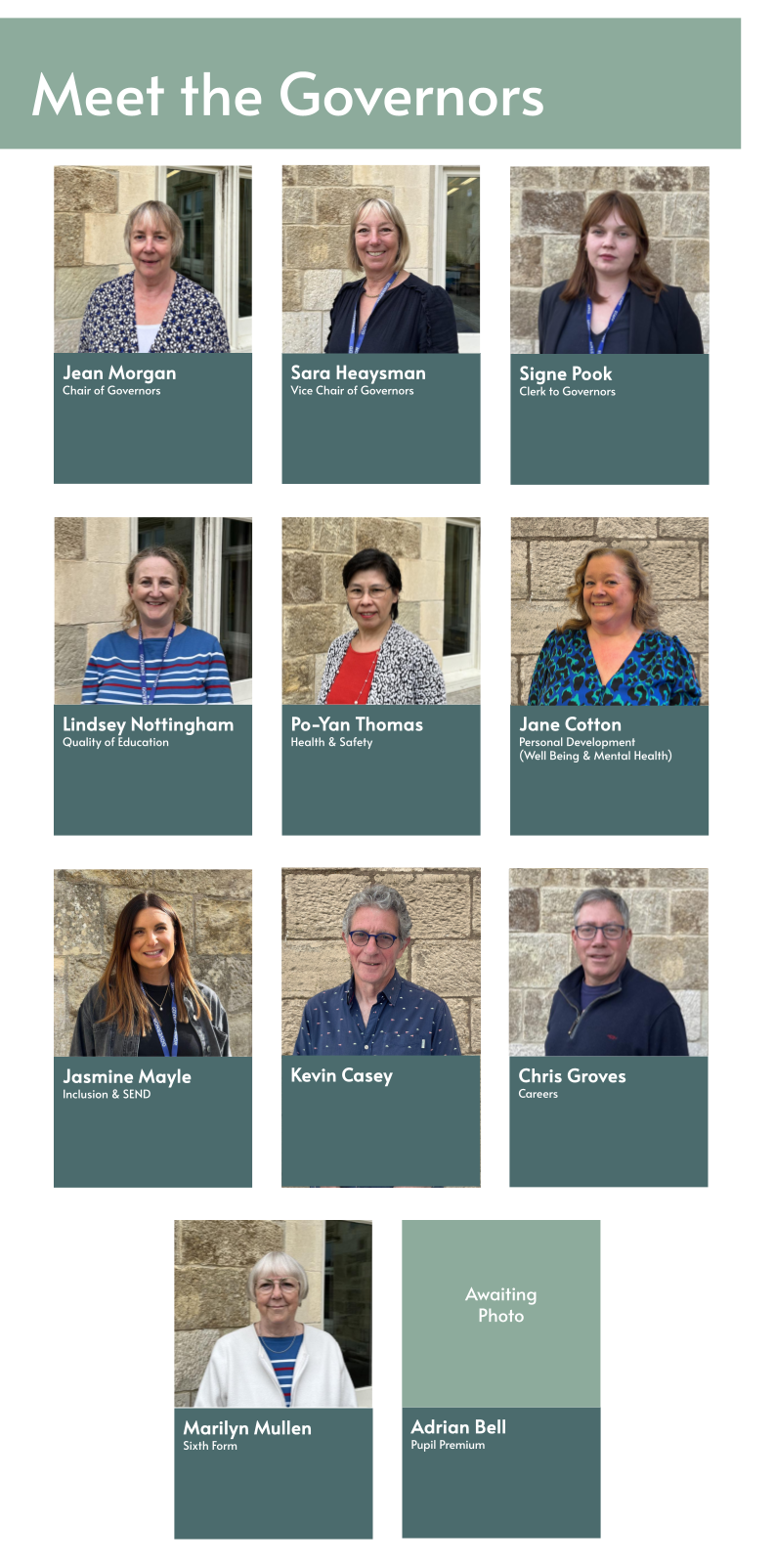 Kings' Academy Bay House Governors